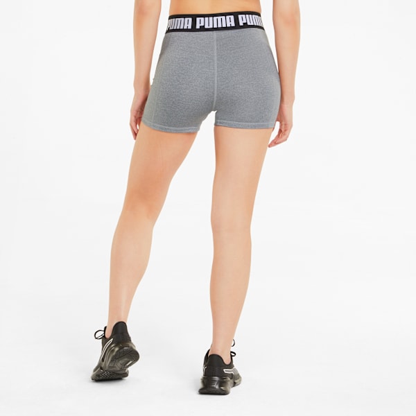 TRAIN STRONG 3" Tight Training Shorts Women, Griffin Heather, extralarge-GBR